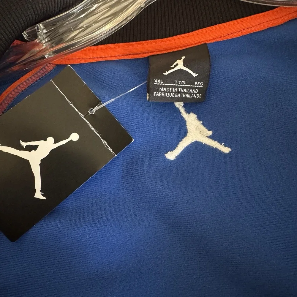 Jordan Blue & Orange Carmelo Anthony Full‎ Zip Sport Track Jacket Size 2XL